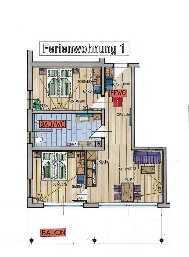 Apartamento Koenigsblick Poppler Hopferau Exterior foto