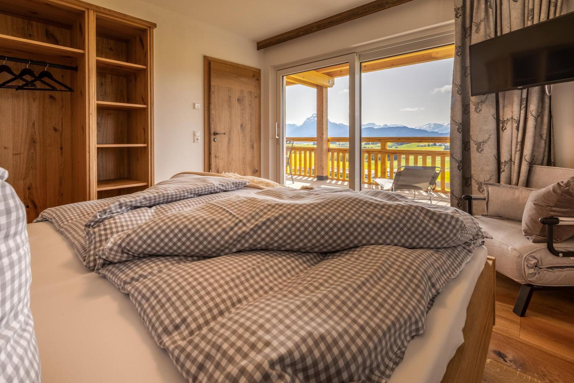 Apartamento Koenigsblick Poppler Hopferau Exterior foto