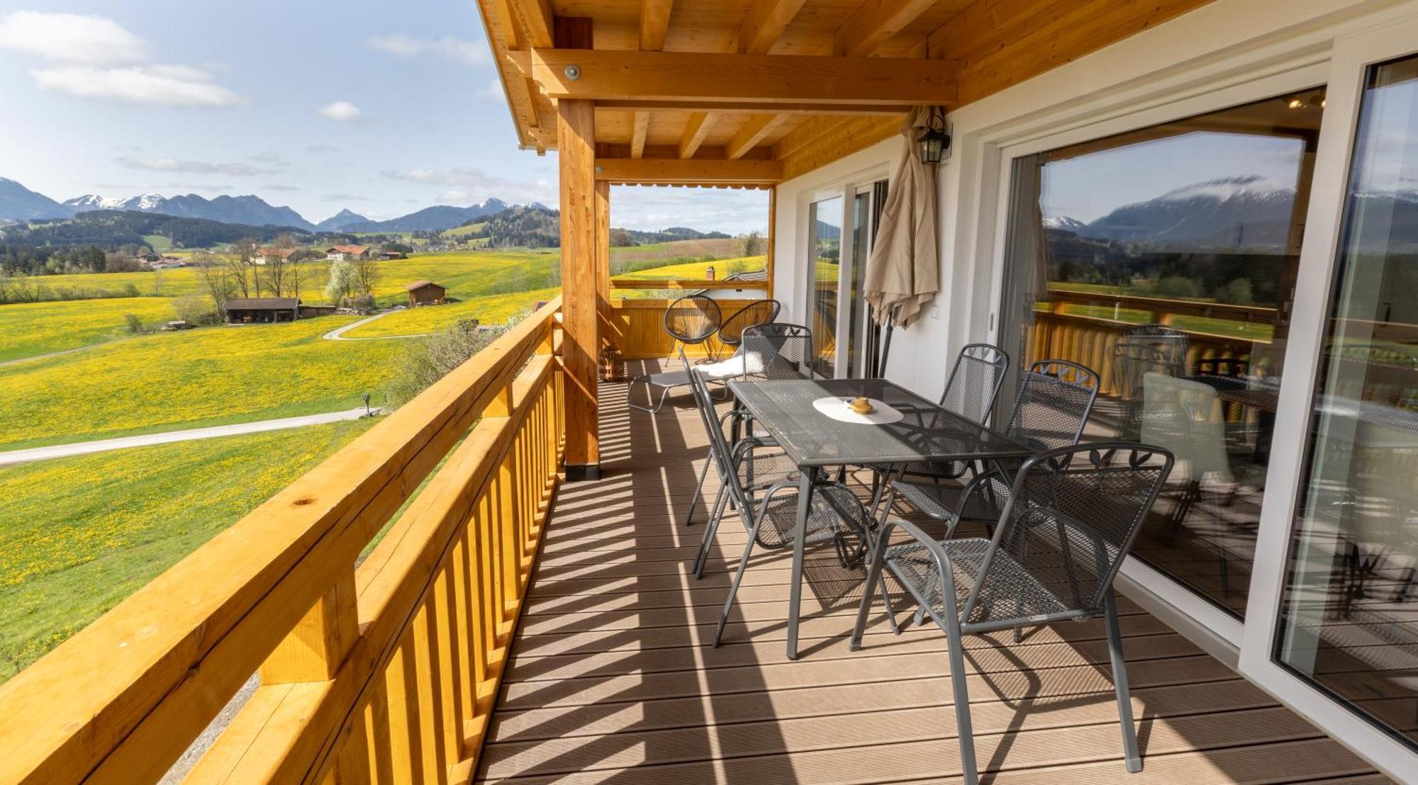 Apartamento Koenigsblick Poppler Hopferau Exterior foto