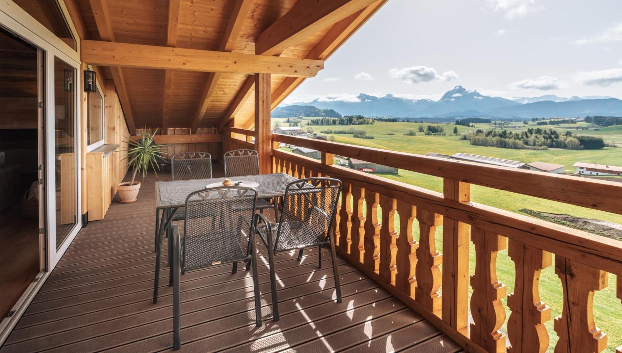 Apartamento Koenigsblick Poppler Hopferau Exterior foto